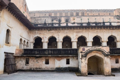 Low angle view of old building