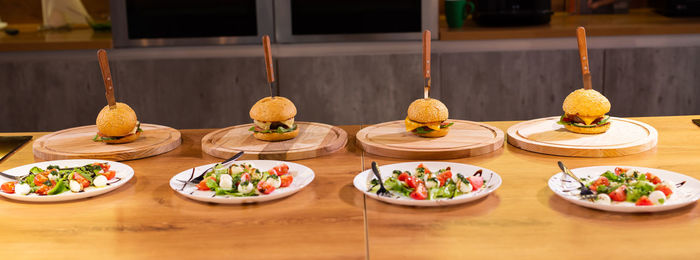 Close-up of food on table