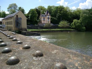 View of river passing through temple