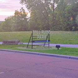 Empty bench in park