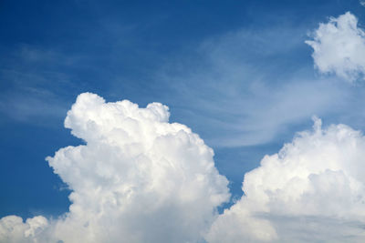 Low angle view of clouds in sky