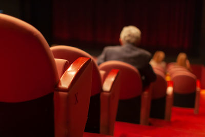 Close-up of chairs