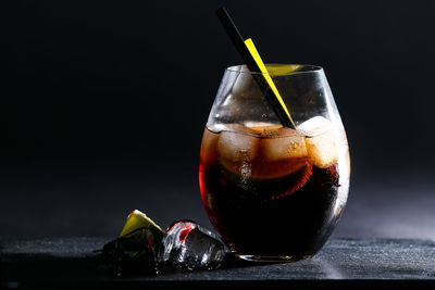 Close-up of drink on table