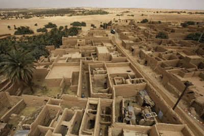 High angle view of cityscape