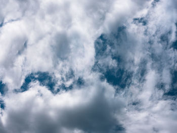 Low angle view of clouds in sky