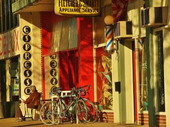 Bicycles in room