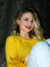 Portrait of a smiling young woman