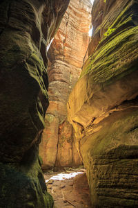 Rock formation in cave