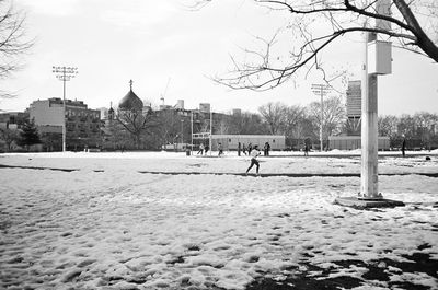 View of city in winter