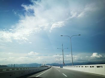 Highway against sky