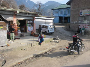 People on street