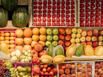 Full frame shot of fruits for sale