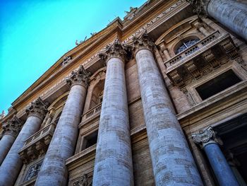 Low angle view of historical building