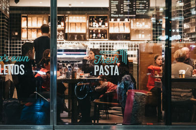 Group of people in front of store