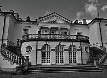 Low angle view of building against sky