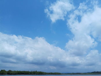 Low angle view of sky over land