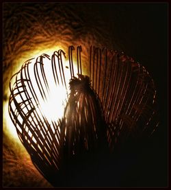 Illuminated lights at night