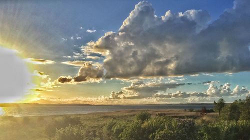 Scenic view of landscape against sky