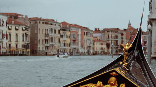 Gondola on the grand canal in venice