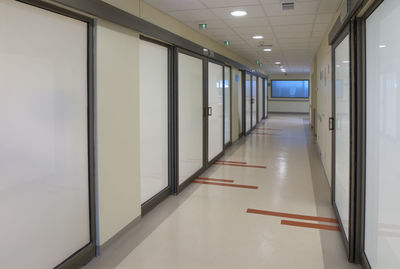 Empty corridor of building