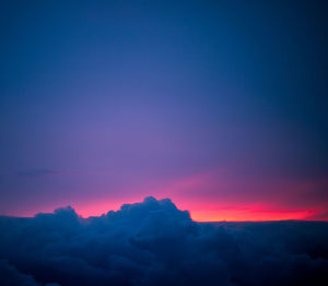 Scenic view of sky during sunset