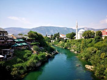 View of beautiful mostar 