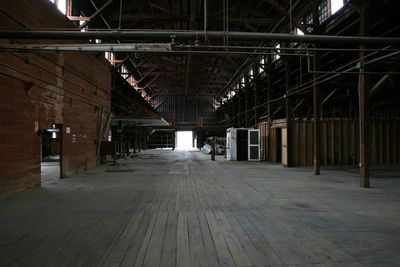 Interior of abandoned building