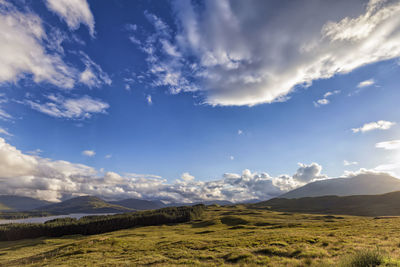 Scenic view of landscape against sky