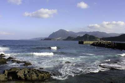 Scenic view of sea against sky