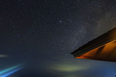 Low angle view of sky at night