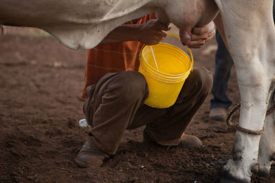 Man working at construction site