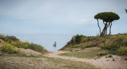 Scenic view of sea against sky