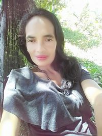 Portrait of woman smiling