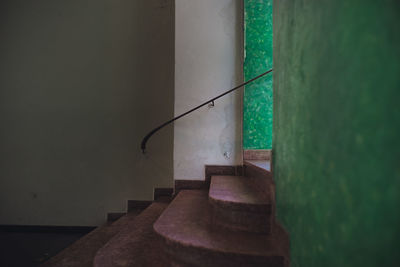 Close-up of mid-century steps