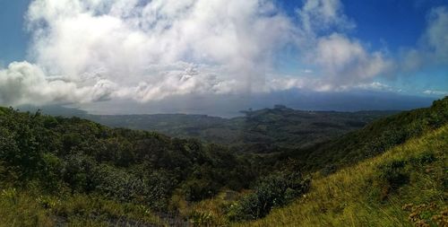 Panoramic view of landscape against sky