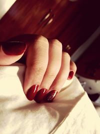 Close-up of human hand