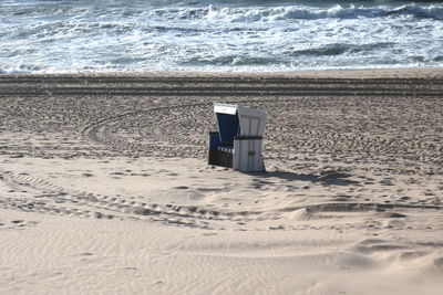 Lifeguard hut on beach