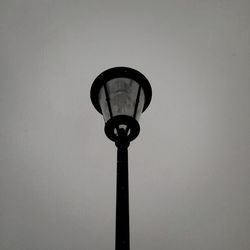 Low angle view of street light