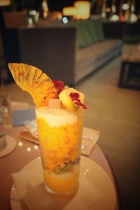 Close-up of drink on table