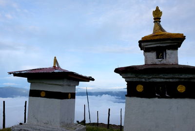 Low angle view of temple