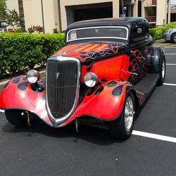 Cars parked in parking lot