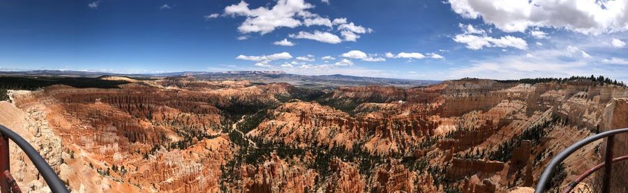 Panoramic view of landscape against sky