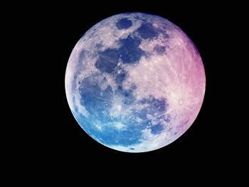 Close-up of moon against sky at night