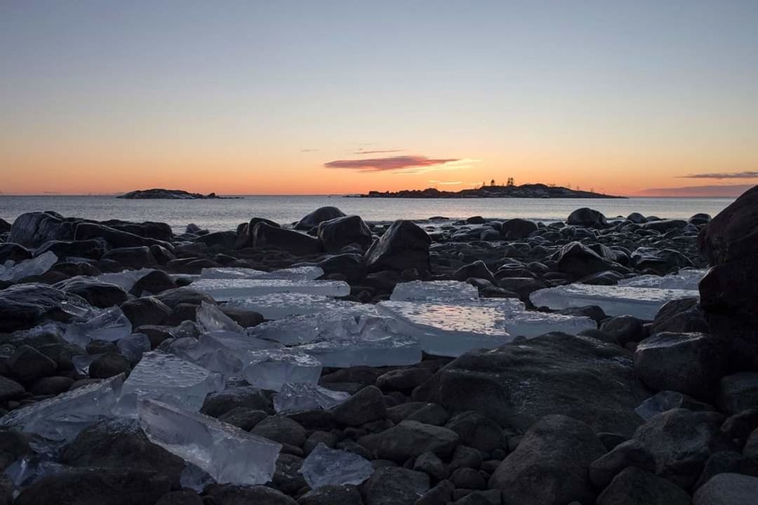 sunset, sky, water, sea, rock, solid, beach, beauty in nature, rock - object, scenics - nature, tranquility, tranquil scene, land, orange color, nature, idyllic, horizon over water, no people, horizon, outdoors, rocky coastline