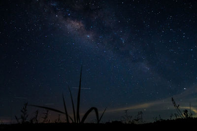 Low angle view of star field