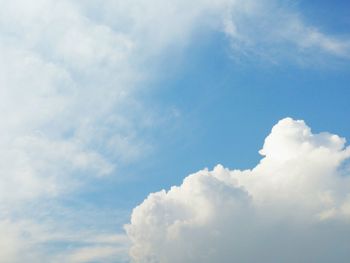 Low angle view of clouds in sky