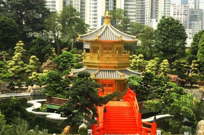 View of temple building