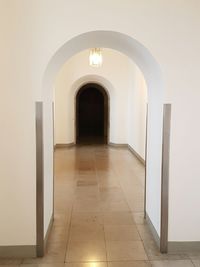 Corridor of historic building