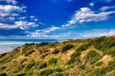 Scenic view of sea against sky