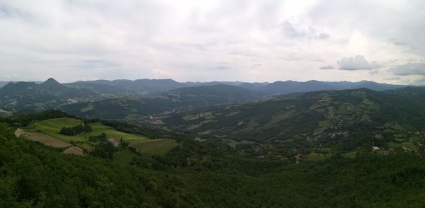Scenic view of landscape against sky